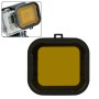 Polar Pro Aqua Cube Snap-On Filtro de carcasa de buceo para GoPro Hero4 /3+(amarillo)