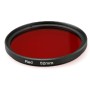 52 מ"מ צבע מעגל עגול מסנן עדשות UV עבור GoPro Hero 4/3+ (אדום)