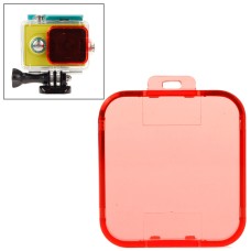 Scap-on du boîtier de filtre de plongée pour la caméra sportive Xiaomi Xiaoyi (rouge)