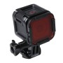פילטר צלילה דיור רגיל למושב GoPro Hero5 /4 מושב (אדום)