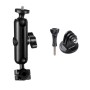 9cm Connecting Rod 20mm Ball Head Motorcycle Rearview Mirror Fixed Mount Holder with Tripod Adapter & Screw for GoPro Hero11 Black / HERO10 Black /9 Black /8 Black /7 /6 /5 /5 Session /4 Session /4 /3+ /3 /2 /1, DJI Osmo Action and Other Action Cameras(Bl