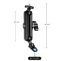 9.0cm Connecting Rod 20mm Ball Head Motorcycle Rearview Mirror Screw Hole Fixed Mount Holder with Tripod Adapter & Screw for GoPro Hero11 Black / HERO10 Black /9 Black /8 Black /7 /6 /5 /5 Session /4 Session /4 /3+ /3 /2 /1, DJI Osmo Action and Other Acti