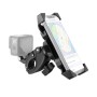 Ручники для сидіння для сидіння на велосипеді GPS-навігаційні рукоятки для кронштейна для кронштейна для GoPro, підходящий для мобільних телефонів 4,0-6,5 дюйма (чорний)