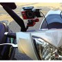 Motorcykel bakre spegel CNC aluminiumlegering stent fast konsolhållare för GoPro Hero11 Black /Hero10 Black /Hero9 Black /Hero8 Black /7/6/5/5 Session /4/3+ /3/2/1, DJI Osmo Action, Xiaomi Xiaoyiiiiii , SJCam Camera (svart)
