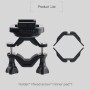 GP432 Bicycle Motorcycle Handlebar Mount for GoPro HERO7 /6 /5 /5 Session /4 Session /4 /3+ /3 /2 /1 / Fusion, Xiaoyi and Other Action Cameras(Black)