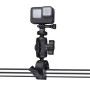 360 Forgatás Állítható akció Kamera bilincs Plier alaptartó (fekete)