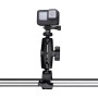 Erweiterte Version 360 Rotation Einstellbare Aktion Kamera Klemme Zipfelbasishalter (schwarz)