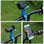 PULUZ 360 Degree Rotation Bike Aluminum Handlebar Adapter Mount with Screw for GoPro Hero11 Black / HERO10 Black /9 Black /8 Black /7 /6 /5 /5 Session /4 Session /4 /3+ /3 /2 /1, DJI Osmo Action and Other Action Cameras(Blue)