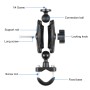 Puluz Motorcycle Rangebar Фіксований кріплення базової бази U-Bolt для GoPro та інших екшн-камер (чорний)