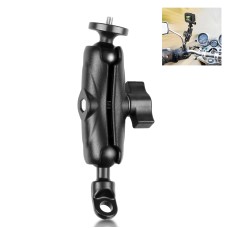 PULUZ Motorcycle Holder Mirror Base Hole Fixed Mount for GoPro and Other Action Cameras(Black)