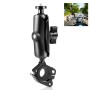 PULUZ Motorcycle O-Clip Quick Release Clamp Handlebar Fixed Mount Holder for GoPro and Other Action Cameras(Black)