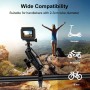 אופנוע Puluz O-Clip שחרור מהיר מהדק מהדק כידון הרכבה קבוע עבור GoPro ומצלמות פעולה אחרות (שחור)