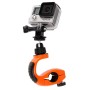 360 graders rotationsstativ sportcykelstyrning för GoPro Hero6 /5 -session /5/4 session /4/3+ /3/2/1, xiaoyi sportkameror (orange)