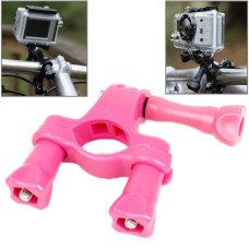 TMC Handlebar Seatpost Pole Mount Bike Moto Bicycle Clamp for GoPro Hero11 Black / HERO10 Black /9 Black /8 Black /7 /6 /5 /5 Session /4 Session /4 /3+ /3 /2 /1, DJI Osmo Action and Other Action Cameras(Magenta)