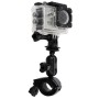 360 Degrees Rotation Bicycle Motorcycle Holder Handlebar Mount with Screw & Tripod Adapter for PULUZ Action Sports Cameras Jaws Flex Clamp Mount for GoPro Hero11 Black / HERO10 Black /9 Black /8 Black /7 /6 /5 /5 Session /4 Session /4 /3+ /3 /2 /1, DJI Os
