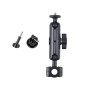 21mm Ballhead Car Front Seat Handlebar Fixed Mount Holder with Tripod Adapter & Screw for GoPro Hero11 Black / HERO10 Black /9 Black /8 Black /7 /6 /5 /5 Session /4 Session /4 /3+ /3 /2 /1, DJI Osmo Action and Other Action Cameras