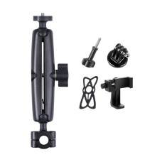 25mm Ballhead Car Front Seat Handlebar Fixed Mount Holder with Tripod Adapter & Screw & Phone Clamp & Anti-lost Silicone Case for GoPro Hero11 Black / HERO10 Black /9 Black /8 Black /7 /6 /5 /5 Session /4 Session /4 /3+ /3 /2 /1, DJI Osmo Action and Other