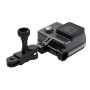 Puluz CNC铝制球接头安装座带有2个长螺钉，用于GoPro Hero11黑色 /英雄10黑色 /9黑色 /8黑色 /7/6/5/5 session /4 Sessive /4/3+ /3/2/1，DJI OSMO ACTION和其他动作摄像机（黑色）