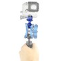 Puluz CNC אלומיניום ראש כדורי ראש מתאם לגיבור GoPro11 שחור /גיבור 10 מצלמות, קוטר: 2.5 ס"מ (כחול)