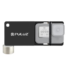 GoPro Hero10ブラック /ヒーローブラック用のPuluzモバイルジンバルスイッチマウントプレート、DJI OSMOモバイルジンバル（ブラック）