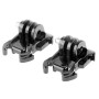 2 PCS ST-06 Basic Strap Mount Surface Buckle for GoPro Hero11 Black / HERO10 Black /9 Black /8 Black /7 /6 /5 /5 Session /4 Session /4 /3+ /3 /2 /1, DJI Osmo Action and Other Action Cameras(Black)