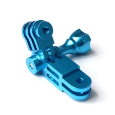Kamera akcji Universal aluminium stopowa trójstronna adapter ramię 360 stopni (niebieski)