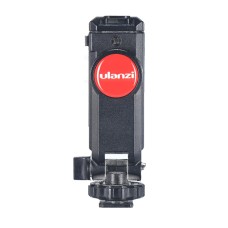 Ulanzi ST-06可调电话支架三脚架安装相机热鞋智能手机夹（黑色）