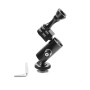 Type B Magic Arm Dual BallHead Cold Shoe 1/4 Inch Mount Adapter for GoPro Hero11 Black / HERO10 Black /9 Black /8 Black /7 /6 /5 /5 Session /4 Session /4 /3+ /3 /2 /1, DJI Osmo Action and Other Action Cameras