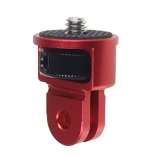 1/4 Inch Screw Converter Tripod Adapter for Sport Camera(Red Black)