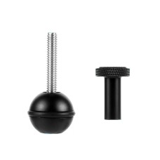 Adaptador de cabeza de bola Tornillo ajustable Cámara de montaje fijo Luces de fotografía de buceo submarino Soporte (1/4 pulgadas de negro)