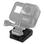 GP193 Aluminiumlegering Hjälm selfie stativ för GoPro Hero 1/2/3/3+/4/5 session/6/7, Xiaoyi och 4K 2 generationens sportkamera