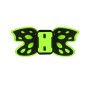 Адаптер крепления шлема бабочки для GoPro Ger11 Black /Hero10 Black /9 Black /8 Black /7/6/5/5 Session /4 Session /4/3+ /3/2/1, DJI Osmo Action и другие камеры действий (флуоресценция Зеленый)