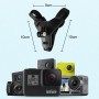 Hjälmbältet för GoPro Hero11 Black /Hero10 Black /9 Black /8 Black /7/6/5/5 Session /4 Session /4/3+ /3/2/1, DJI Osmo Action och andra actionkameror (svart)