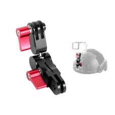 Aluminium stopu 360 stopni obrotowy adapter regulowany złącze ramienia dla GoPro Hero11 czarny /bohaterki10 czarny /9 czarny /8 /6/5/5 sesja /4 sesja /4/3+ /3/2/1, akcja DJI OSMO i inne kamery akcji (czerwone)