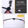 Bullet Time Rig 360 Degree Selfie Mount for PULUZ Action Sports Cameras Jaws Flex Clamp Mount for GoPro Hero11 Black / HERO10 Black /9 Black /8 Black /7 /6 /5 /5 Session /4 Session /4 /3+ /3 /2 /1, DJI Osmo Action and Other Action Cameras(Black)