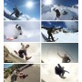 אסדת זמן כדורים 360 מעלות הרכבה על Selfie for Puluz Action מצלמות ספורט לסתות גמישות מהדק הרכבה ל- GoPro Hero11 שחור /Hero10 שחור /9 שחור /8 שחור /7/6/5 /5 מושב /4 מושב /4/3 +/3/2 /1, DJI Osmo Action ומצלמות פעולה אחרות (שחור)
