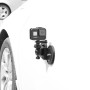 Car Suction Cup Mount Bracket for GoPro Hero11 Black / HERO10 Black / HERO9 Black / HERO8 Black /7 /6 /5 /5 Session /4 Session /4 /3+ /3 /2 /1, Xiaoyi and Other Action Cameras, Style: Single Suction Cup(Black)