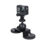 Staffa di montaggio della tazza di aspirazione per auto per GoPro Hero11 Black /Hero10 Black /Hero9 Black /Hero8 Black /7/6/5/5 Sessione /4 Sessione /4/3+ /3/2/1, Xiaoyi e altre fotocamere d'azione, dimensioni : M (nero)