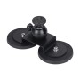 Маунт -кронштейн для присоски для автомобіля для GoPro Hero11 Black /Hero10 Black /Hero9 Black /Hero8 Black /7/6/5/5 сеанси /4 сеанс /4/3+ /3/2/1, xiaoyi та інші камери дії, розмір: L (чорний)