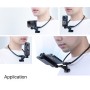 Hands Free Lazy Wearable Neck Camera Phone Holder with Phone Clamp, Extended Version(Black)