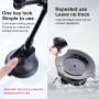 Tri-leg Suction Cup Articulating Friction Magic Arm Phone Clamp Mount (Black)