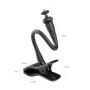 Flexible Arm Desktop Rod Action Camera Phone Holder Stand(Black)