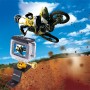 Puluz en aluminium Motorcycle en alliage Mot de support fixe avec adaptateur de trépie Osmo Action et autres caméras d'action (or)