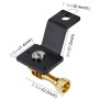 PULUZ Aluminum Alloy Motorcycle Fixed Holder Mount with Tripod Adapter & Screw for GoPro Hero11 Black / HERO10 Black /9 Black /8 Black /7 /6 /5 /5 Session /4 Session /4 /3+ /3 /2 /1, DJI Osmo Action and Other Action Cameras(Gold)