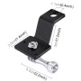 PULUZ Aluminum Alloy Motorcycle Fixed Holder Mount with Tripod Adapter & Screw for GoPro Hero11 Black / HERO10 Black /9 Black /8 Black /7 /6 /5 /5 Session /4 Session /4 /3+ /3 /2 /1, DJI Osmo Action and Other Action Cameras(Silver)