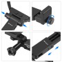 Пулуз ленивый регулируемый кронштейн для шеи для смартфонов GoPro Action Camera (черный)