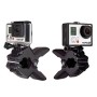 TMC HR223 Екшн спортивні камери Щелепи Flex Clamp Mount для GoPro Hero111 Black /Hero10 Black /9 Black /8 Black /7/6/5/5 сеанси /4 сеанси /4 /3+ /3/2 /1, DJI OSMO Action та Інші камери дій (чорний)