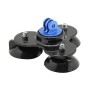Triangle Direction Suction Cup Mount with Tripod Mount + Handle Screw for GoPro Hero11 Black / HERO10 Black /9 Black /8 Black /7 /6 /5 /5 Session /4 Session /4 /3+ /3 /2 /1, DJI Osmo Action and Other Action Cameras(Dark Blue)
