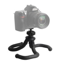 Porta treppiede flessibile V-R1 Mini Octopus con testa a sfera per telecamere SLR, GoPro, cellulare (nero)
