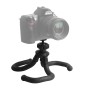 V-R1 Mini Octopus Гнучкий тримач штатива з кульовою головкою для камер для дзеркальних дзеркальних камер, GoPro, мобільний телефон (чорний)